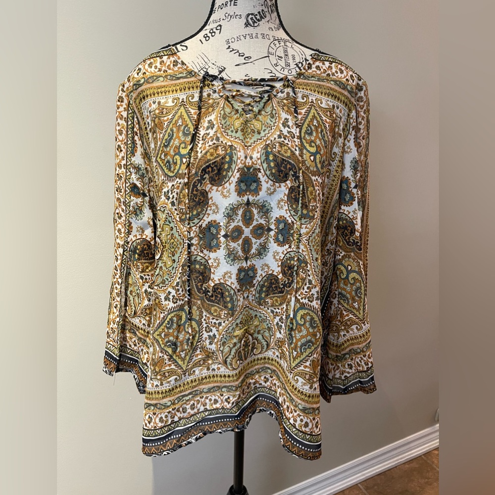 Sheer Peasant Blouse